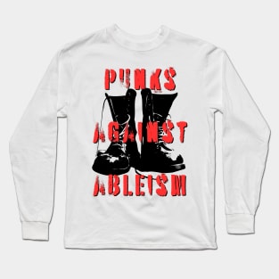 Punks Against Ableism Long Sleeve T-Shirt